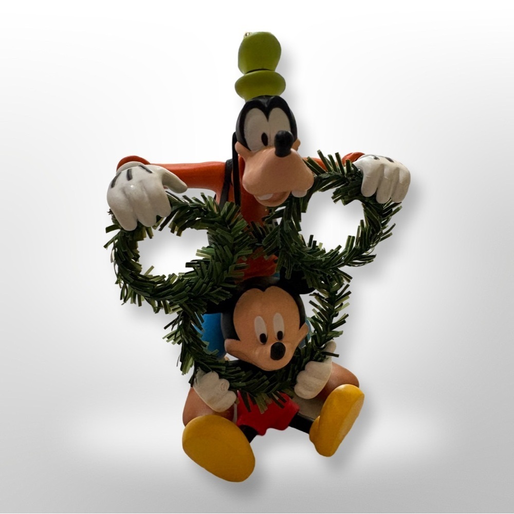 Disney Hallmark Keepsake Ornament 2011 Decking the Halls Mickey and Goofy